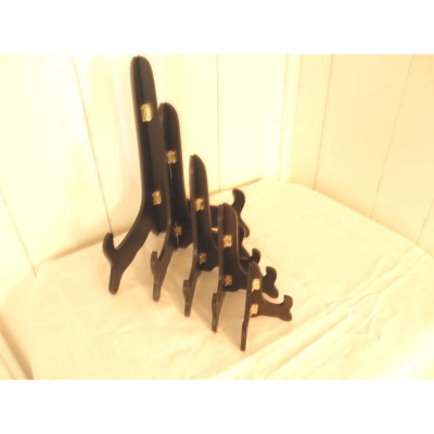 Black Wood Plate Stands in 5 Sizes    290486779008